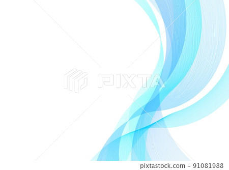 線曲線藍色 線曲線藍色 91081988