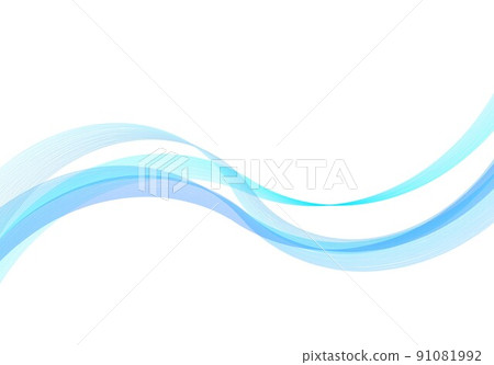 Line curve blue Line curve blue 91081992