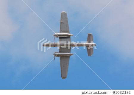 Overhead North American B-25J Mitchell Bomber 91082381