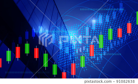 商業建築背景,深藍金融物業數據技術。 商業建築背景,深藍金融物業數據技術。 91082638