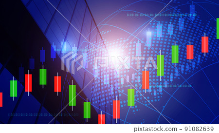 商業建築背景,深藍金融物業數據技術。 商業建築背景,深藍金融物業數據技術。 91082639