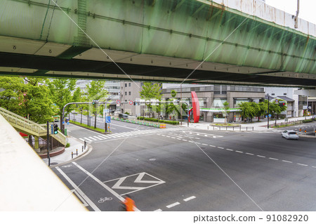Awaza 1 intersection, Chuo-dori, Nishihonmachi, Nishi-ku, Osaka 91082920