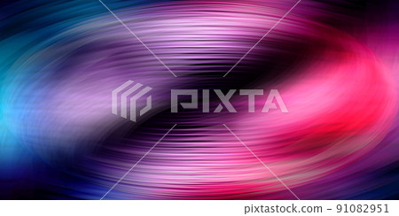 3d渲染扭曲的線、色彩、抽象、未來派背景 91082951