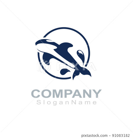Orca logo image fish animal sea design illustration icon Orca logo image fish animal sea design illustration icon 91083182