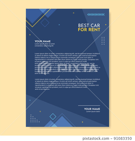 Car Rental Social Media Letterhead Template Flat Cartoon Background Vector Illustration Car Rental Social Media Letterhead Template Flat Cartoon Background Vector Illustration 91083350