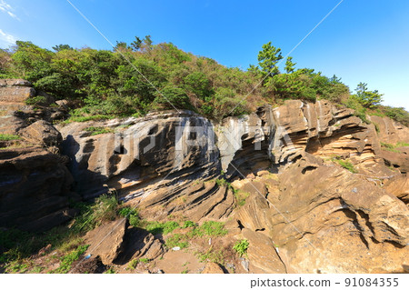 Hwasun Golden Sand Beach, Rotten Bridge Trail, Walk, Rock Cliff, 91084355