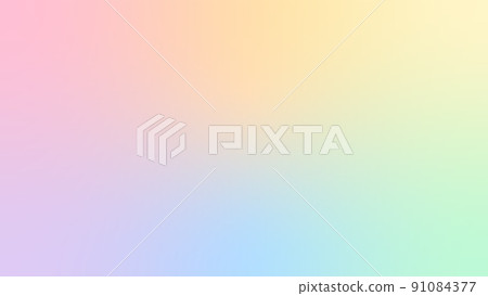 LGBTQ + 符號以柔和的顏色排列，6 種彩虹旗顏色背景材料 91084377