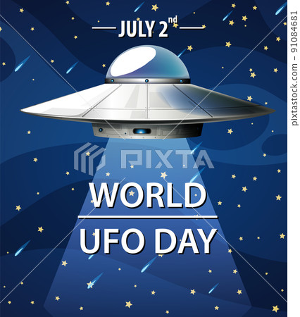 World UFO Day Poster Banner 91084681