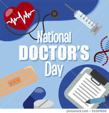 National doctor day in July logo 91084698