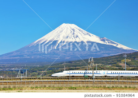 富士在藍天和子彈列車 富士在藍天和子彈列車 91084964
