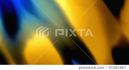 Gold and dark blue background material with fine bumpy texture 91085867