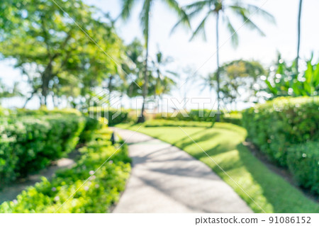 abstract blur luxury hotel resort for background 91086152