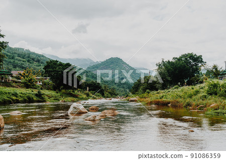 Kiriwong village - one of the best fresh air village in Thailand and live in old Thai style culture. Located in Nakhon si thammarat, Thailand 91086359