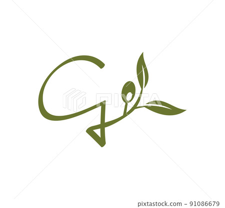 Alphabet Grape Vine Monogram Initial Logo Letter G Alphabet Grape Vine Monogram Initial Logo Letter G 91086679