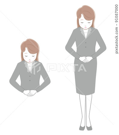 A woman apologizing and apologizing A woman apologizing and apologizing 91087000