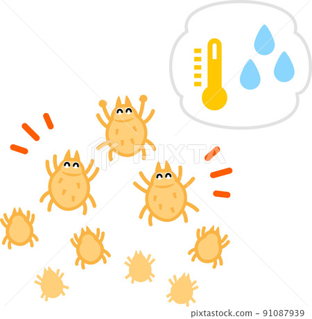 在炎熱潮濕的環境中繁殖的蜱蟲 91087939