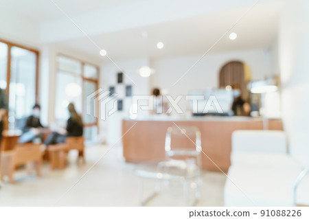 abstract blur cafe restaurant 91088226