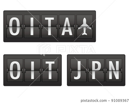 大分機場信息板顯示的字符 大分機場信息板顯示的字符 91089367