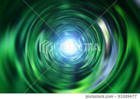 Background material with the image of a warp in outer space (image of a wormhole) 91089477