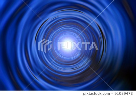 Background material with the image of a warp in outer space (image of a wormhole) 91089478