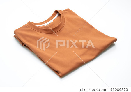 fold t-shirt on white background fold t-shirt on white background 91089870