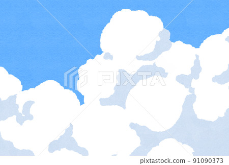 背景素材_藍天和白雲 91090373
