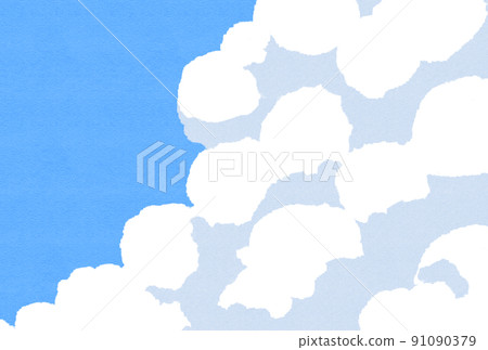 背景素材_藍天和白雲 背景素材_藍天和白雲 91090379