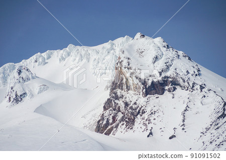 從 Timberline Lodge 看到的胡德山山頂 91091502