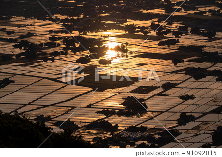 《Toyama Prefecture》 Tonami Plain, a rural landscape of water mirrors 91092015