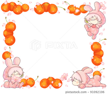 櫻桃色兔子 Sakura 和櫻桃框架 Red ver 91092106