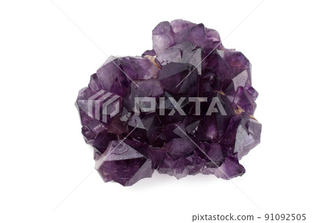 Amethyst isolated on white 91092505