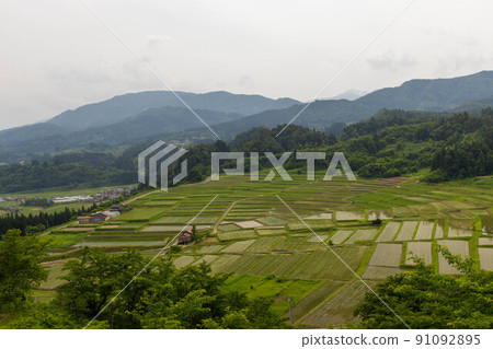 Rice terraces of Kunugidaira Asahi Town Rice terraces of Kunugidaira Asahi Town 91092895