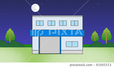 Illustration of a small factory Illustration of a small factory 91093313