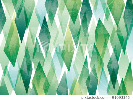 Forest-like rhombus geometric pattern background grunge 91093345