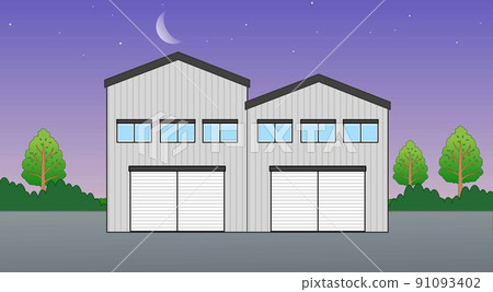 一個小倉庫的插圖 91093402