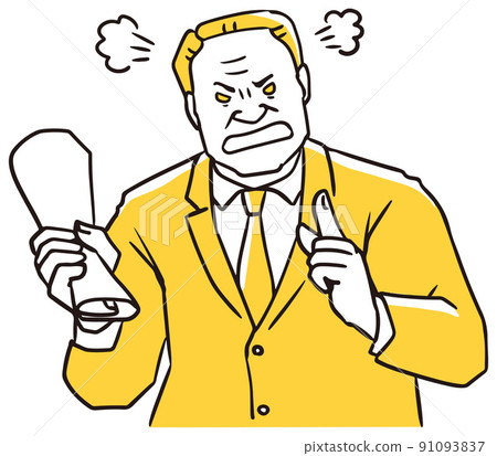 Angry middle-aged businessman 91093837