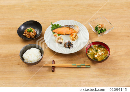 Grilled fish set meal Morning set meal Grilled fish set meal Morning set meal 91094145