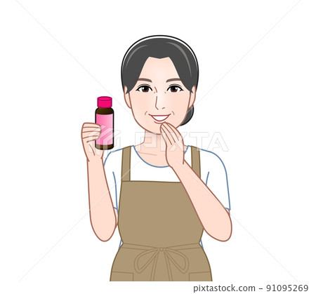 美容飲料的女人 91095269