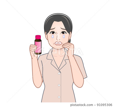 美容飲料的女人 91095306