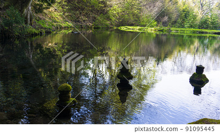 Clear water pond 91095445