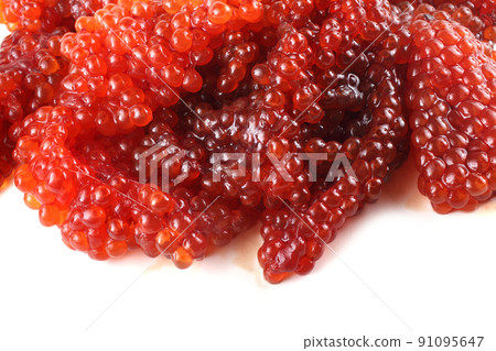 Fresh raw red caviar Fresh raw red caviar 91095647