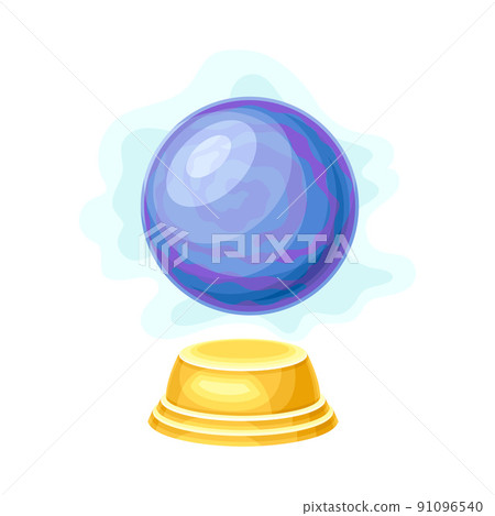 Crystal Ball or Orbuculum as Magical Object and Witchcraft Item Vector Illustration Crystal Ball or Orbuculum as Magical Object and Witchcraft Item Vector Illustration 91096540
