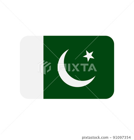 Pakistan flag vector icon on white background 91097354