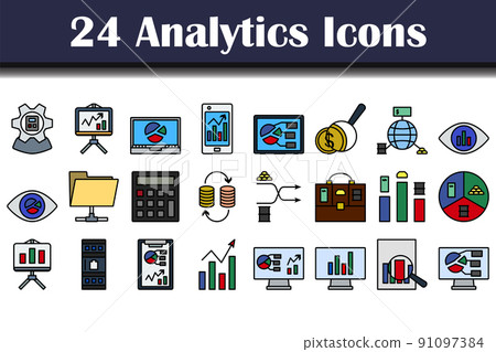 Analytics Icon Set 91097384