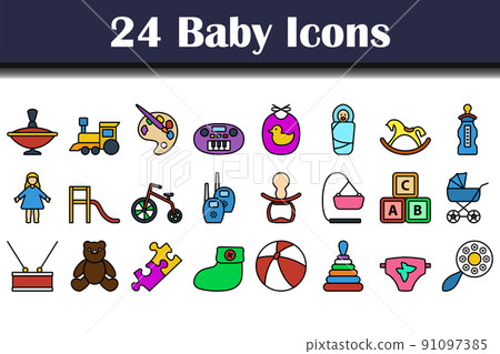 Baby Icon Set Baby Icon Set 91097385