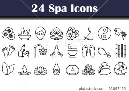 Spa Icon Set 91097433