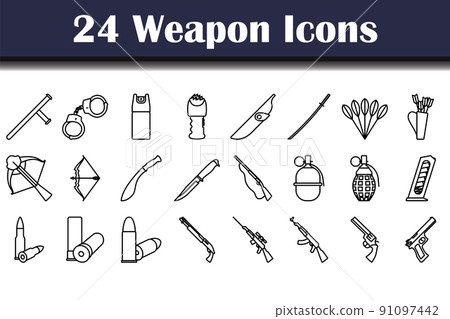 Weapon Icon Set Weapon Icon Set 91097442
