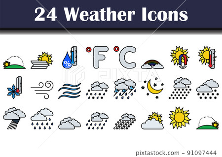 Weather Icon Set Weather Icon Set 91097444