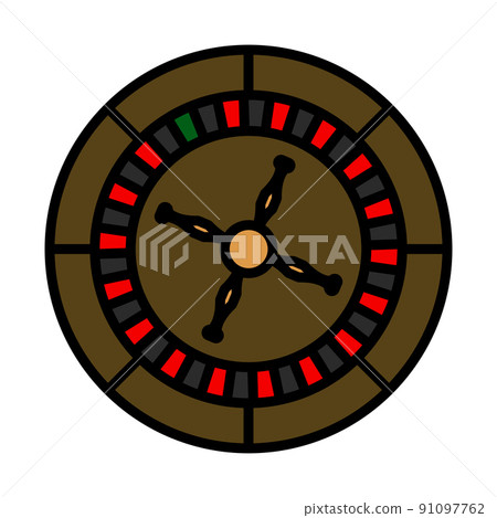 Roulette Wheel Icon Roulette Wheel Icon 91097762