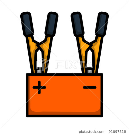 Car Battery Charge Icon 91097816